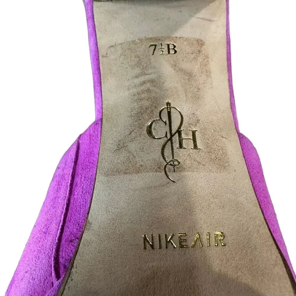 Cole Haan pink pixie suede‎ uppers special sole pink and olive green size 7.5 B - Picture 8 of 10